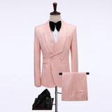 2020 Elegant Brand Black Gold Floral Men Suits With Pants Groom Suit Smoking Tuxedo Jacket Wedding Suits For Men Best Man Blazer