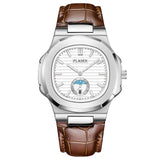 PLADEN Luxury Brand Japanese Quartz Male Watches Men Strong Waterproof Genuine Leather Strap Citizen Movement Quartz Wrist Watch