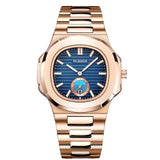 PLADEN Luxury Brand Japanese Quartz Male Watches Men Strong Waterproof Genuine Leather Strap Citizen Movement Quartz Wrist Watch