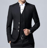 2019 Men's Suit 3 Piece Set Szie S-4XL Wedding Banquet Slim fit Men Suit Jacket  Pants + Vest  Can be sold separately