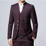 2019 Men's Suit 3 Piece Set Szie S-4XL Wedding Banquet Slim fit Men Suit Jacket  Pants + Vest  Can be sold separately