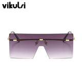 2019 Unisex Fashion Oversized Big Sunglasses Women Famous Design  Trendy One Piece Sun Glasses Female Men Mask Sun Glasses UV400