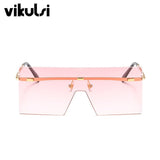 2019 Unisex Fashion Oversized Big Sunglasses Women Famous Design  Trendy One Piece Sun Glasses Female Men Mask Sun Glasses UV400
