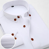 2016 New Oxford Plaid Casual Men's Shirt Slim Fit Formal&Business Occupation Man Shirts Spring Long Sleeve Men Dress Shirt M038