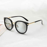 2019 New Sunglasses Women Driving Mirrors vintage For Women Reflective flat lens Sun Glasses Female oculos UV400