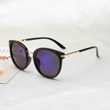 2019 New Sunglasses Women Driving Mirrors vintage For Women Reflective flat lens Sun Glasses Female oculos UV400