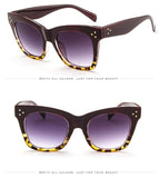 DCM Fashion SquareLeopard Sunglasses Vintage Women Brand Designer Plastic Frame Ladies Sun Glasses Oculos De Sol Feminino UV400