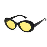 Haptron Kurt Cobai style Oval UV400 Sunglasses Women Vintage retro round Frame white mens Sun glasses red Hip Hop Clear glasses