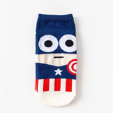 2019 In Stock new superhero league boat socks personality men's tide socks superman captain men's socks wholesale