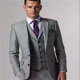 Black Groom Tuxedos for Wedding Smoking Man Suit 3 Piece Mens Suits 2019 Set Jacket Pants Vest Male Costumes