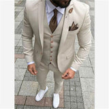 Black Groom Tuxedos for Wedding Smoking Man Suit 3 Piece Mens Suits 2019 Set Jacket Pants Vest Male Costumes