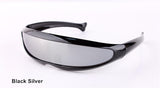 YOOSKE X-men Individuality Sunglasses Mercury Lens Laser Glasses Travel Windproof Sun Glasses Robots Eyewear