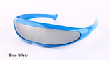 YOOSKE X-men Individuality Sunglasses Mercury Lens Laser Glasses Travel Windproof Sun Glasses Robots Eyewear