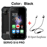 SERVO S10 Pro IP68 Waterproof mini Smartphone MTK6737 3GB 32GB NFC Walkie talkie Rugged Phone 13MP Fingerprint Face Recognition