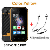 SERVO S10 Pro IP68 Waterproof mini Smartphone MTK6737 3GB 32GB NFC Walkie talkie Rugged Phone 13MP Fingerprint Face Recognition