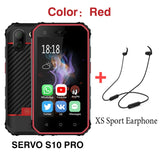 SERVO S10 Pro IP68 Waterproof mini Smartphone MTK6737 3GB 32GB NFC Walkie talkie Rugged Phone 13MP Fingerprint Face Recognition
