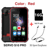 SERVO S10 Pro IP68 Waterproof mini Smartphone MTK6737 3GB 32GB NFC Walkie talkie Rugged Phone 13MP Fingerprint Face Recognition