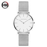 Women high-end watches luxury brand japan Quartz movement stainless steel silver white dial waterproof watches relogio feminino