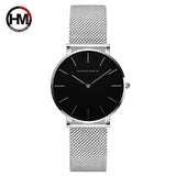Women high-end watches luxury brand japan Quartz movement stainless steel silver white dial waterproof watches relogio feminino