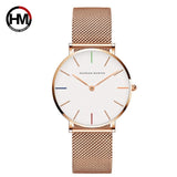 Women high-end watches luxury brand japan Quartz movement stainless steel silver white dial waterproof watches relogio feminino