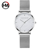 Women high-end watches luxury brand japan Quartz movement stainless steel silver white dial waterproof watches relogio feminino