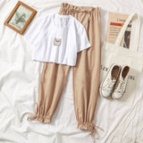 Two Piece Set Tracksuit Women Summer Clothes Female Korean Casual Harem Sweatpants Suits 18-24 Age Harajuku Girl