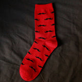 Fashion Casual Men Socks Cartoon Mustache Design Man Cotton Socks Casual Socks Autumn Winter Warm Sock