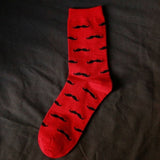 Fashion Casual Men Socks Cartoon Mustache Design Man Cotton Socks Casual Socks Autumn Winter Warm Sock