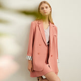 Amii 2020 Office Lady fashion Skirt&Pants + Coat Two Piece Set women's spring Solid new suit jacket Englishism 11930300