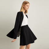 Amii 2020 Office Lady fashion Skirt&Pants + Coat Two Piece Set women's spring Solid new suit jacket Englishism 11930300