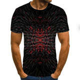 Summer Three-dimensional 3D vortex T-shirt Men Women Fashion 3D T Shirt Short Sleeve Harajuku Hip Hop Cute Tshirt