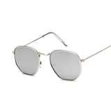 Polygonal Sunglasses Women Glasses Lady Luxury Retro Metal Sun Glasses Female Vintage Mirror Oculos De Sol Feminino UV400