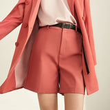 Amii Spring Minimal Western Style Outerwear Pants Shorts Professional Suit Women New Autumn leisure suit Two-Piece Set 11940584
