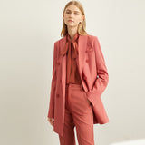 Amii Spring Minimal Western Style Outerwear Pants Shorts Professional Suit Women New Autumn leisure suit Two-Piece Set 11940584