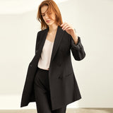 Amii Spring Minimal Western Style Outerwear Pants Shorts Professional Suit Women New Autumn leisure suit Two-Piece Set 11940584