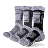 YUEDGE brand 3 pairs socks men's black white socks cotton cushion fashion breathable work casual business crew dress socks
