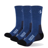 YUEDGE brand 3 pairs socks men's black white socks cotton cushion fashion breathable work casual business crew dress socks