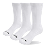 YUEDGE brand 3 pairs socks men's black white socks cotton cushion fashion breathable work casual business crew dress socks