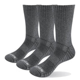 YUEDGE brand 3 pairs socks men's black white socks cotton cushion fashion breathable work casual business crew dress socks