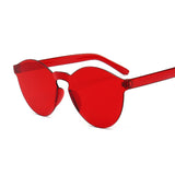 Summer Round Sunglasses Women Brand Designer Transparent Shades Blue Sun Glasses Cool Color UV400 Oculos De Sol Gafas