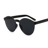 Summer Round Sunglasses Women Brand Designer Transparent Shades Blue Sun Glasses Cool Color UV400 Oculos De Sol Gafas