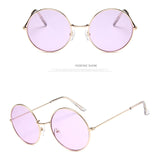 SIMPRECT Retro Sunglasses Women 2020 Round Women'S Sunglasses Vintage Red Yellow Black Designer  Sun Glasses For Women Oculos