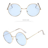 SIMPRECT Retro Sunglasses Women 2020 Round Women'S Sunglasses Vintage Red Yellow Black Designer  Sun Glasses For Women Oculos