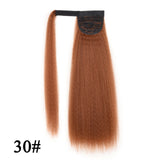 Leeons New Long Afro Kinky Curly Ponytail Synthetic Hair Pieces Natural Drawstring Ponytail Hair Extensions False Hair Pieces