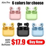 Airpodding Wireless Headphones Bluetooth Earphone Headset Smart Touch Aire Earbuds With Mic Case for iPhone Android pod Pro 3