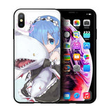 EWAU Rem and Ram Re Zero Soft Silicone phone case for iphone SE 2020 5 5s SE 6 6s 7 8 plus X XR XS 11 Pro Max