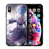 EWAU Rem and Ram Re Zero Soft Silicone phone case for iphone SE 2020 5 5s SE 6 6s 7 8 plus X XR XS 11 Pro Max