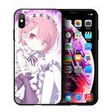EWAU Rem and Ram Re Zero Soft Silicone phone case for iphone SE 2020 5 5s SE 6 6s 7 8 plus X XR XS 11 Pro Max