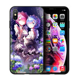 EWAU Rem and Ram Re Zero Soft Silicone phone case for iphone SE 2020 5 5s SE 6 6s 7 8 plus X XR XS 11 Pro Max