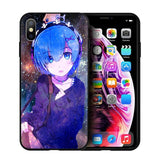EWAU Rem and Ram Re Zero Soft Silicone phone case for iphone SE 2020 5 5s SE 6 6s 7 8 plus X XR XS 11 Pro Max
